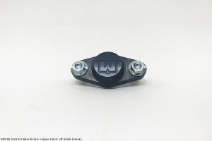 9001B Rear brake caliper block off plate (black)