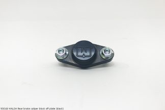 9001B Rear brake caliper block off plate (black)