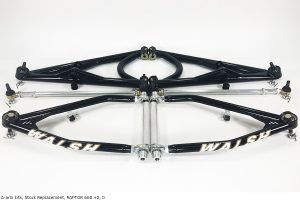 YAMAHA RAPTOR 660 FRONT ARMS, +2"/0 (gloss black)