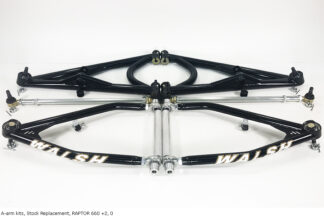 YAMAHA RAPTOR 660 FRONT ARMS, +2"/0 (gloss black)