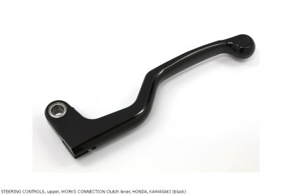 STEERING CONTROLS, upper, WORKS CONNECTION Clutch lever, HONDA, KAWASAKI (black)