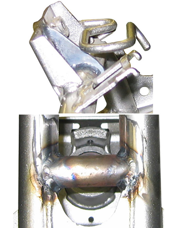WALSH YFZ450 Gusset kit (installed) (2)