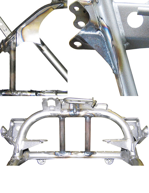 WALSH YFZ450 Gusset kit (installed)